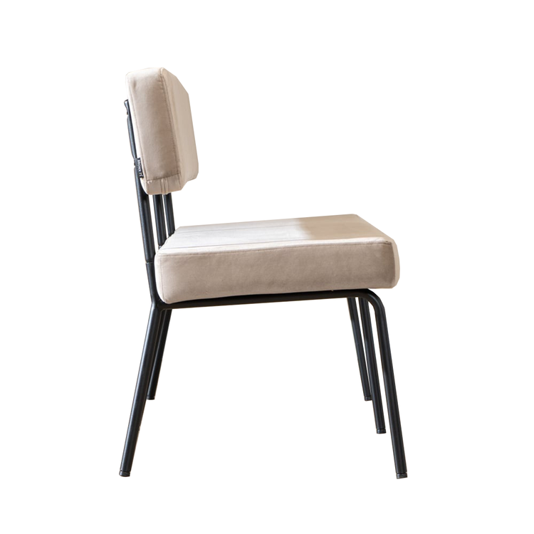 Esszimmerbank Samt Espen taupe 160 cm