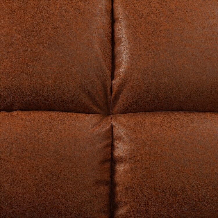 Schlafsofa 1,5-Sitzer Timo Eco-Leder cognac