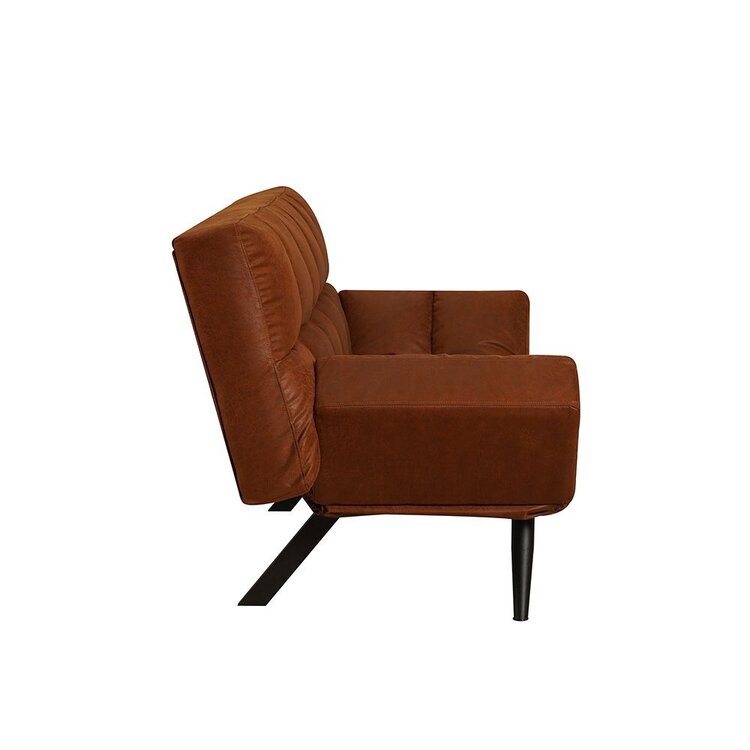 Schlafsofa 1,5-Sitzer Timo Eco-Leder cognac