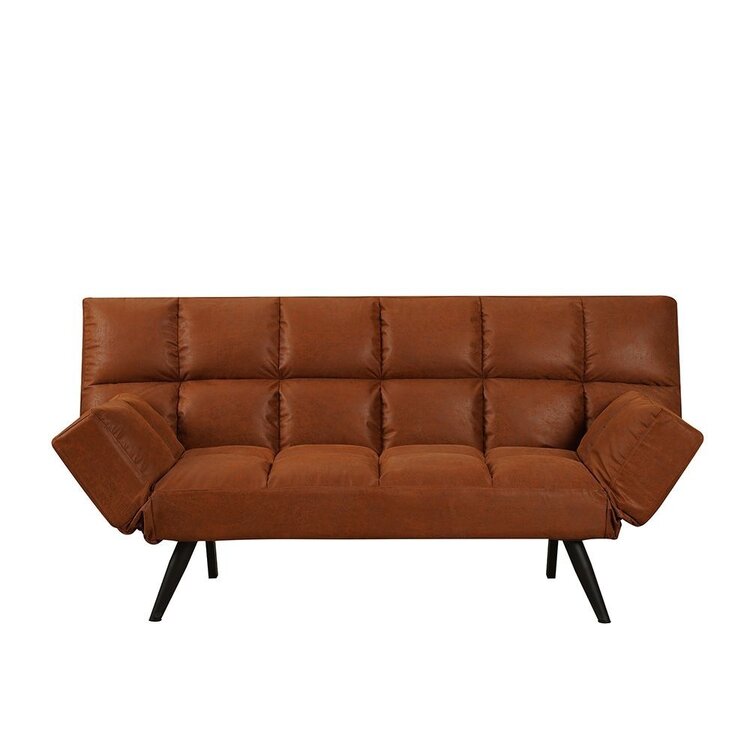 Schlafsofa 1,5-Sitzer Timo Eco-Leder cognac