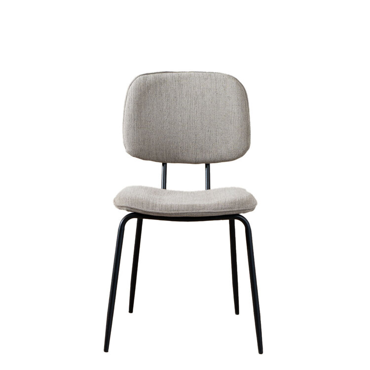 Esszimmerstuhl Ivar recycelter Stoff taupe