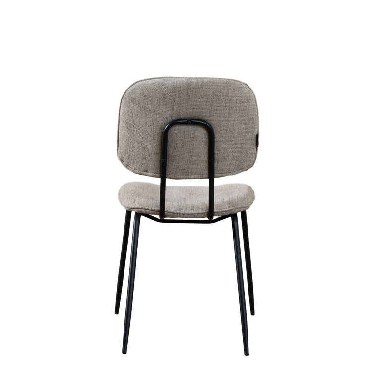 Esszimmerstuhl Ivar recycelter Stoff taupe