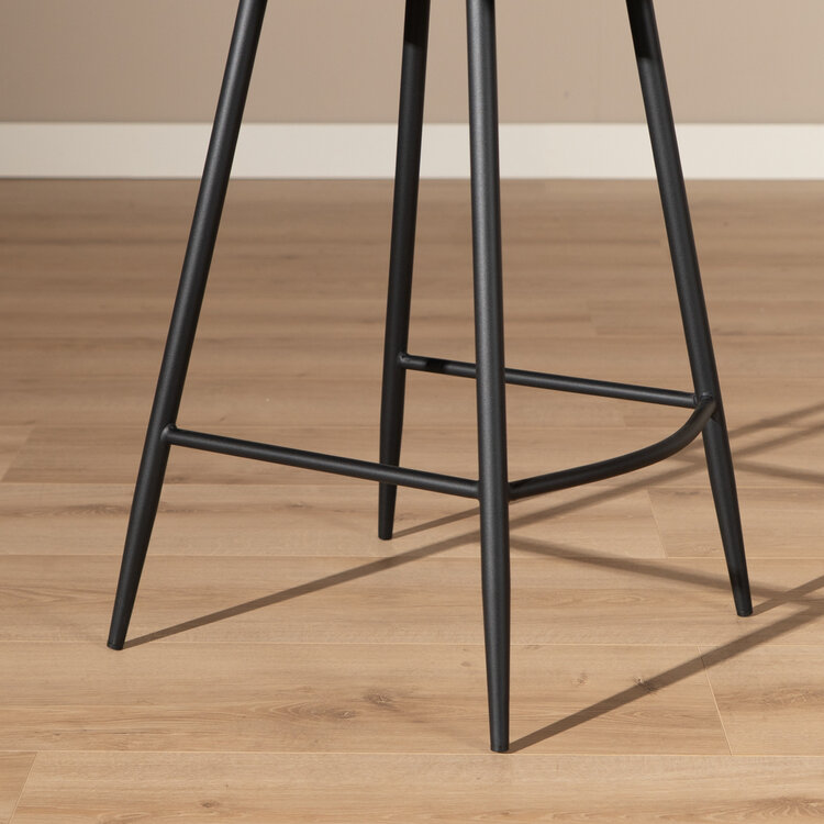 Barhocker Leder Barrel olivgrün 69 cm