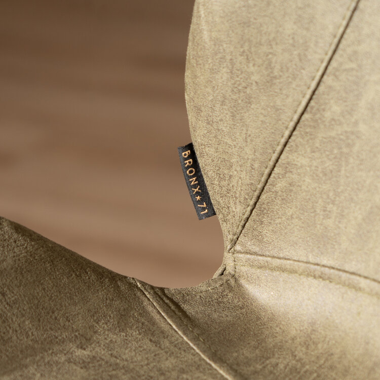 Barhocker Leder Barrel olivgrün 69 cm