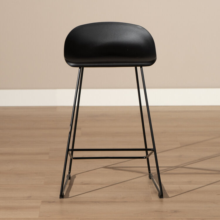 Barhocker Ellen skandinavisches Design schwarz 66 cm