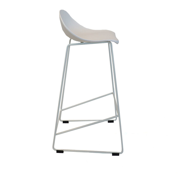 Barhocker Ellen skandinavisches Design weiß 66 cm