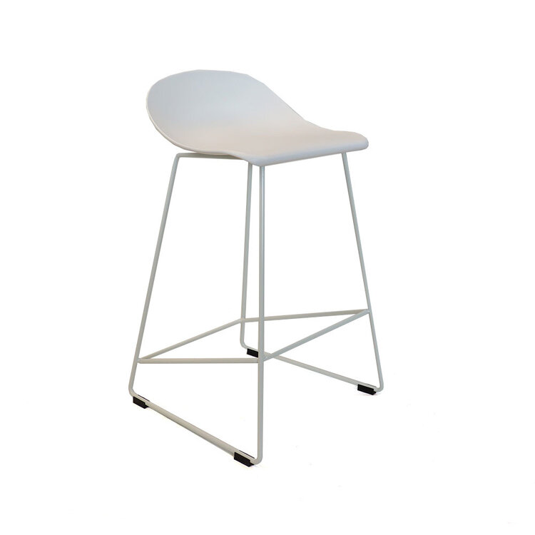 Barhocker Ellen skandinavisches Design weiß 66 cm