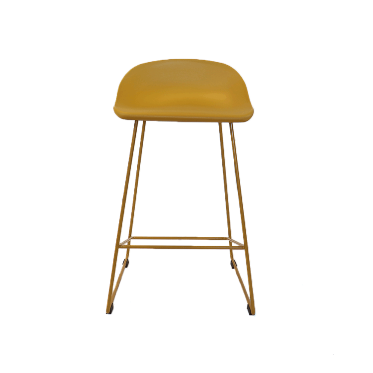 Barhocker Ellen skandinavisches Design gelb 66 cm