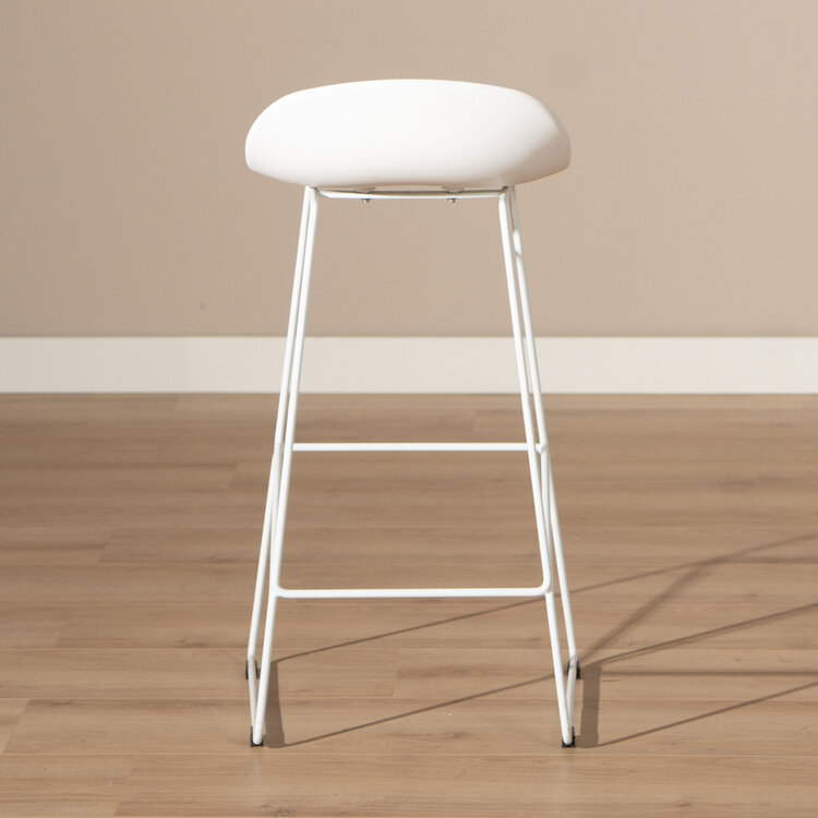 Barhocker Ellen skandinavisches Design weiß 76 cm