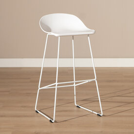 Barhocker Ellen skandinavisches Design weiß 76 cm