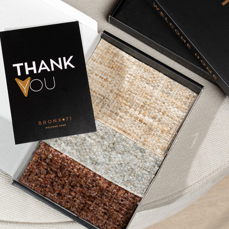 Chenille Stoffmuster-Set Cestino