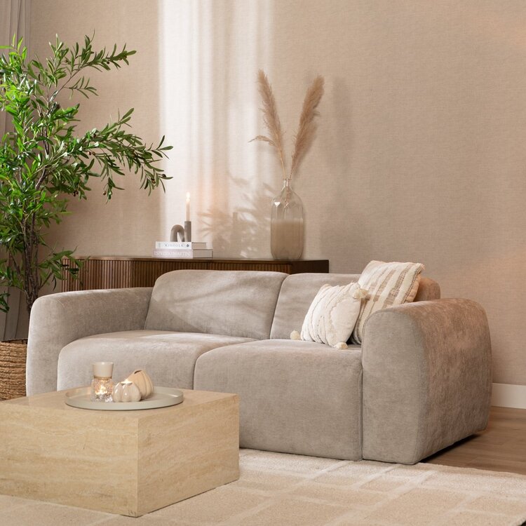 Sofa Maine 2,5 Sitzer Stoff taupe