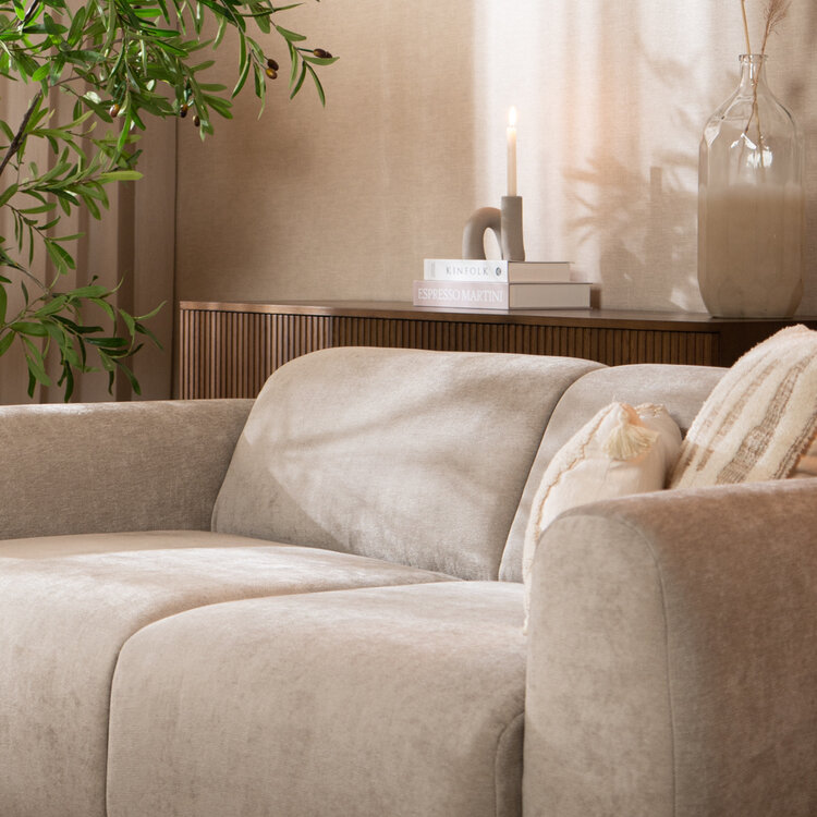 Sofa Maine 2,5 Sitzer Stoff taupe