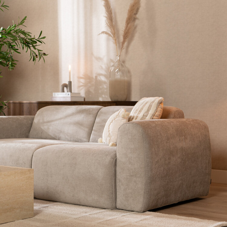 Sofa Maine 2,5 Sitzer Stoff taupe