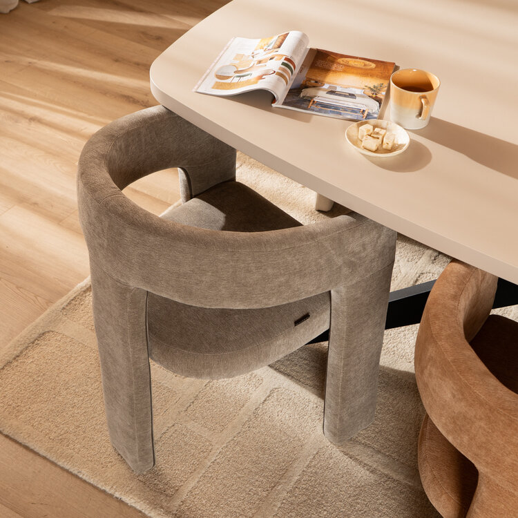 Esszimmerstuhl Bibi Chenille taupe