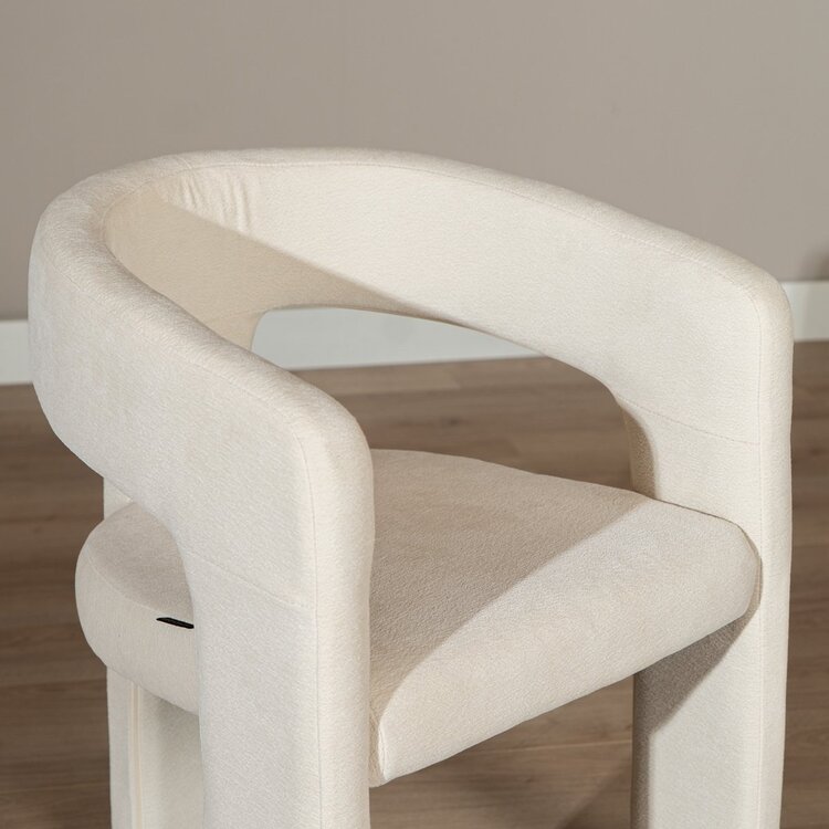 Esszimmerstuhl Bibi Chenille off white