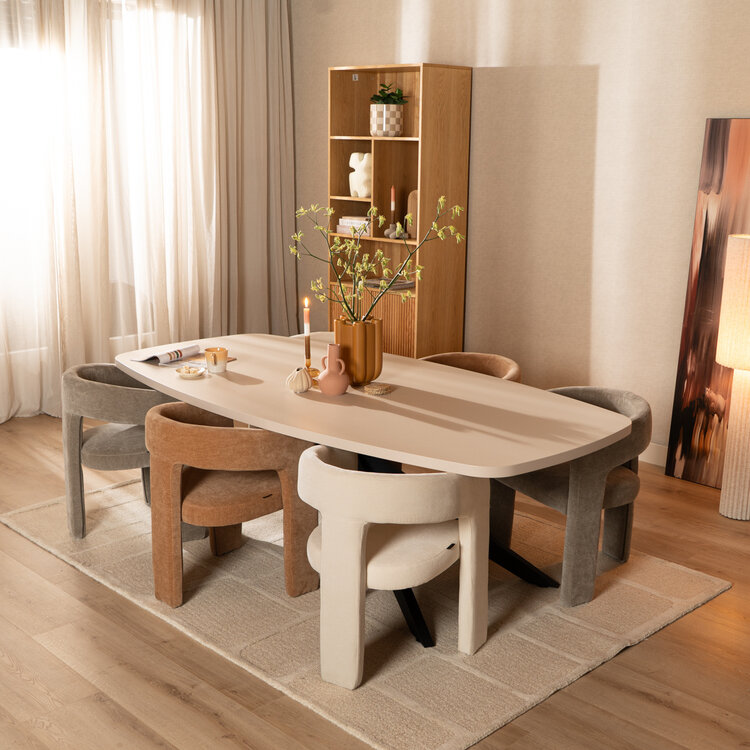 Esszimmerstuhl Bibi Chenille terrakotta