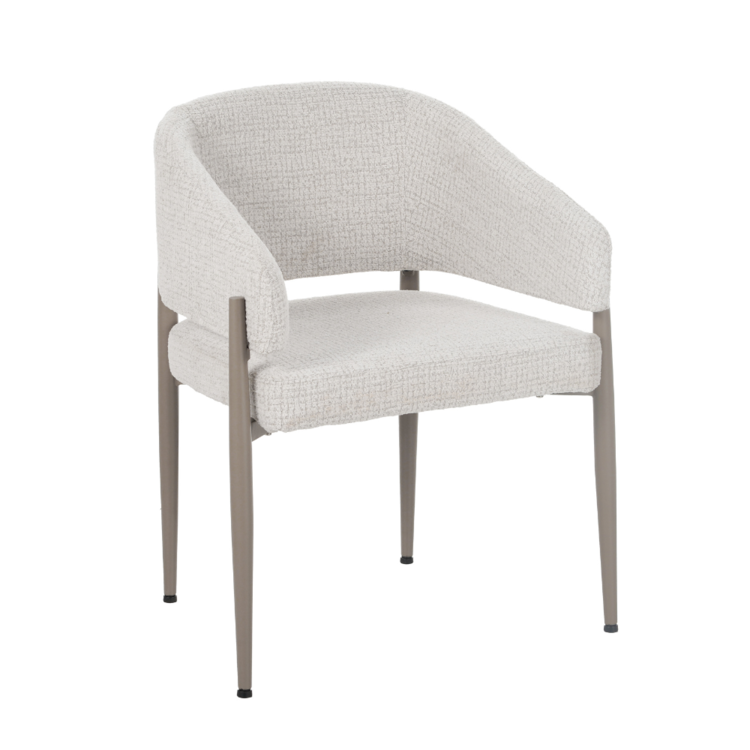 Esszimmerstuhl Armin Stoff meliert beige