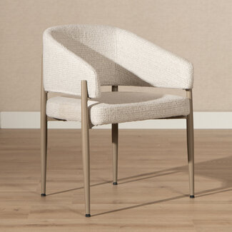 Esszimmerstuhl Armin Stoff meliert beige