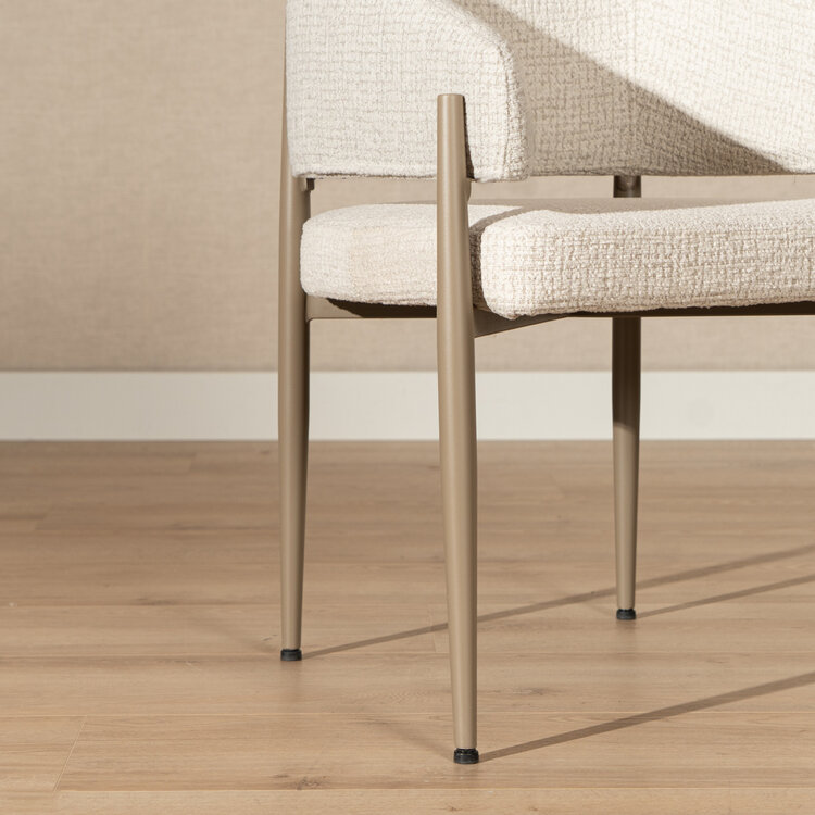 Esszimmerstuhl Armin Stoff meliert beige