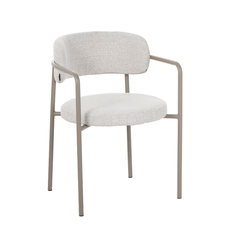 Esszimmerstuhl Nicky Stoff meliert beige