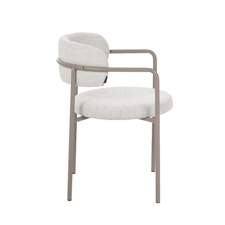 Esszimmerstuhl Nicky Stoff meliert beige