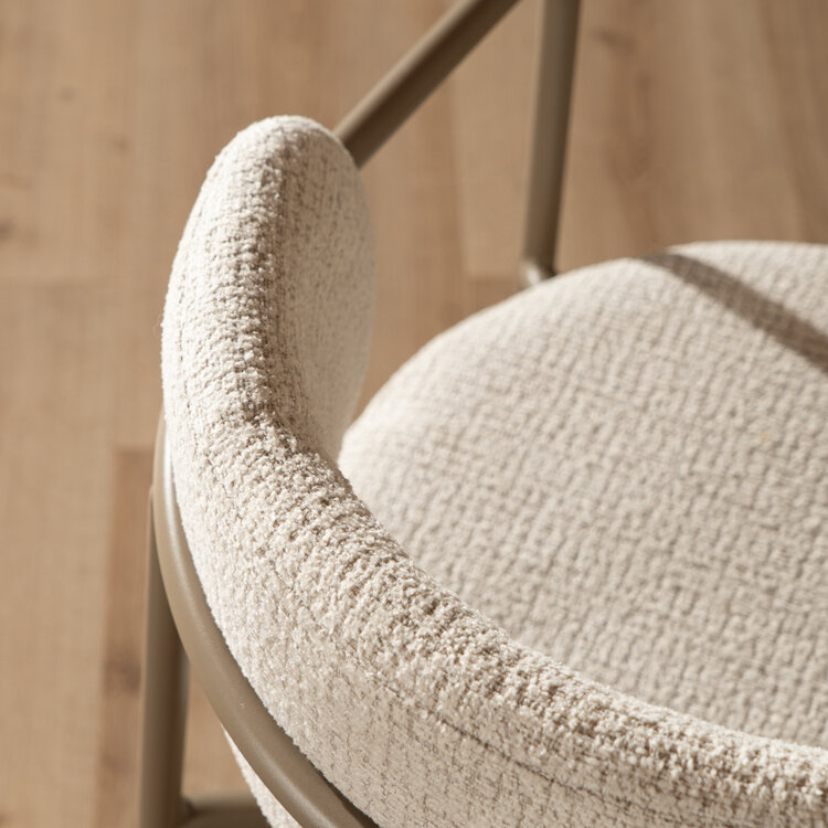 Esszimmerstuhl Nicky Stoff meliert beige