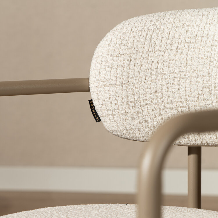 Esszimmerstuhl Nicky Stoff meliert beige