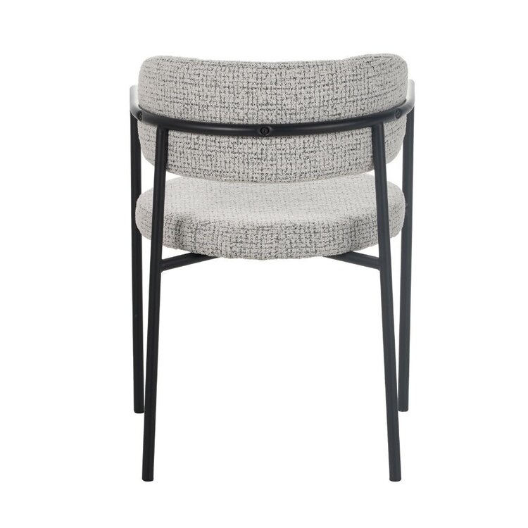 Esszimmerstuhl Nicky Stoff meliert off white/schwarz