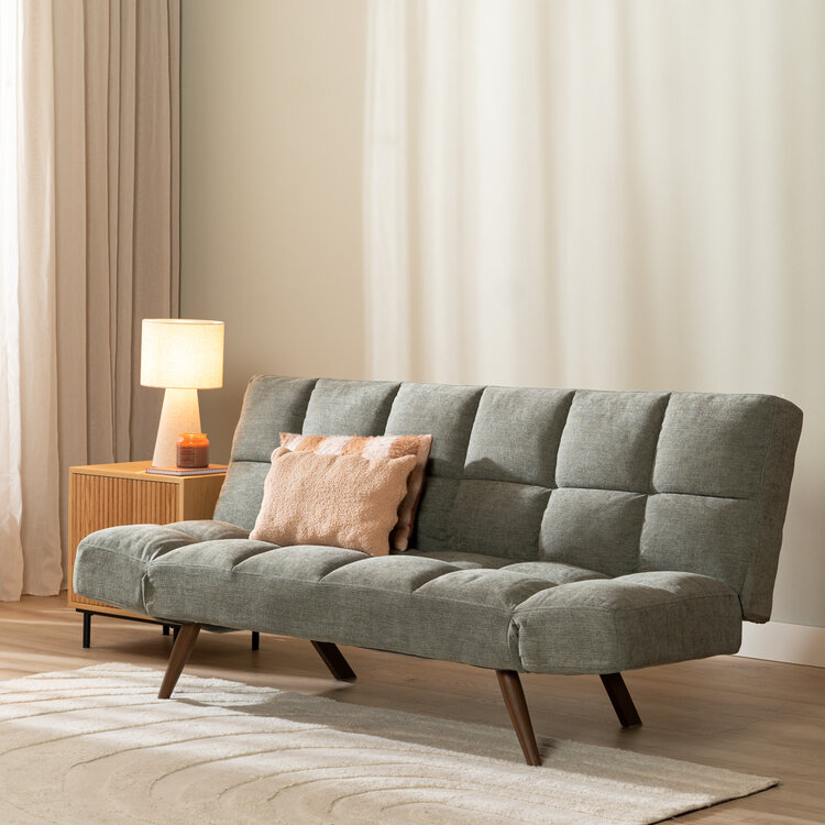 Schlafsofa 1,5-Sitzer Timo Samt taupe