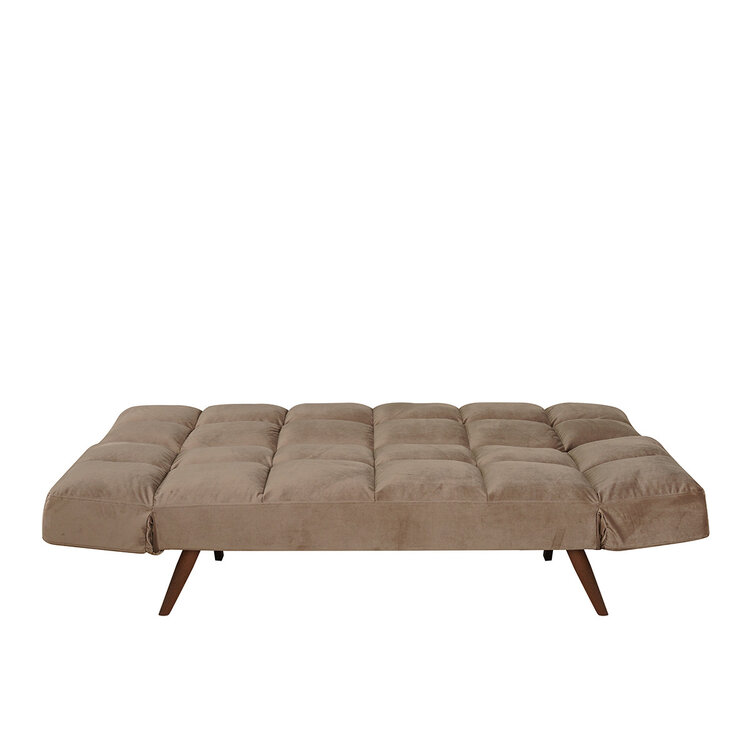 Schlafsofa 1,5-Sitzer Timo Samt taupe