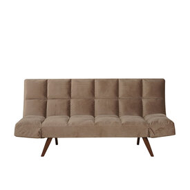 Schlafsofa 1,5-Sitzer Timo Samt taupe