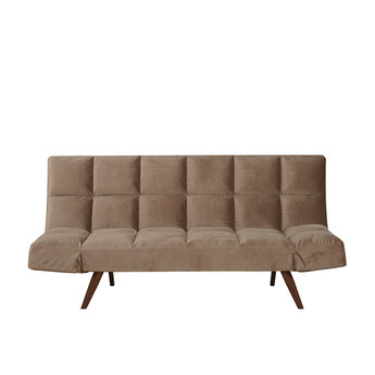 Schlafsofa 1,5-Sitzer Timo Samt taupe