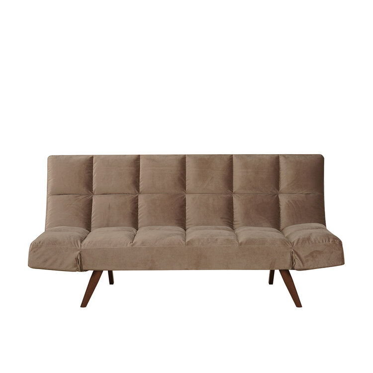 Schlafsofa 1,5-Sitzer Timo Samt taupe