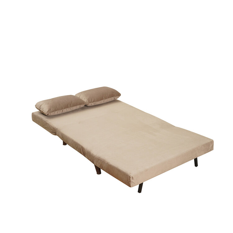 Schlafsofa 1,5-Sitzer Kristian Samt taupe