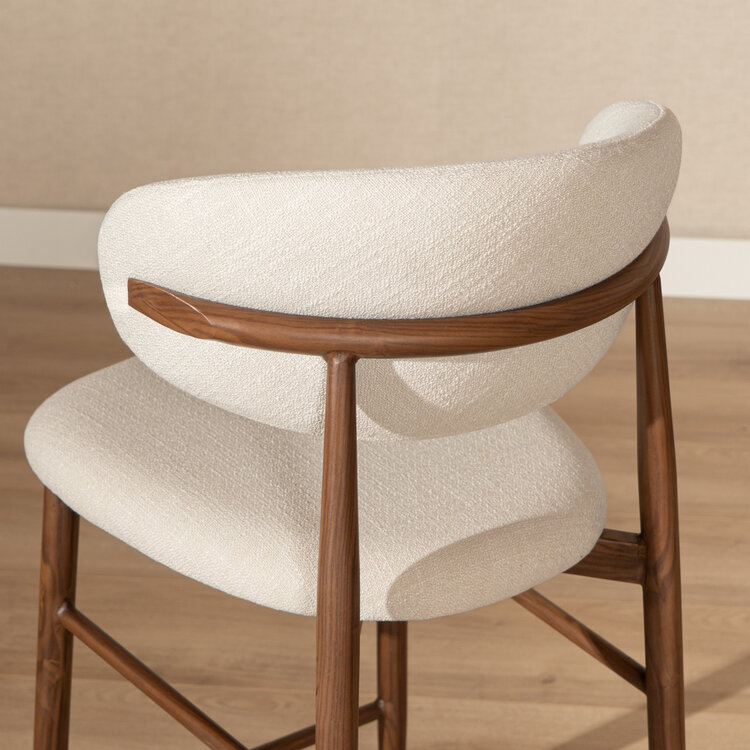 Barhocker Lara Leinen off white 70 cm