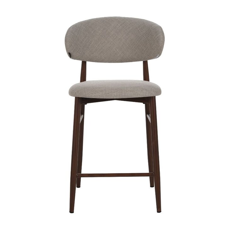 Barhocker Lara Leinen taupe 70 cm