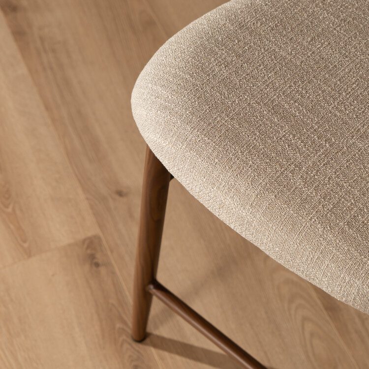 Barhocker Lara Leinen taupe 70 cm