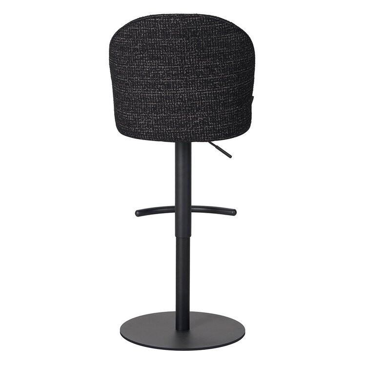 Barhocker Odin Stoff meliert schwarz 63-83 cm