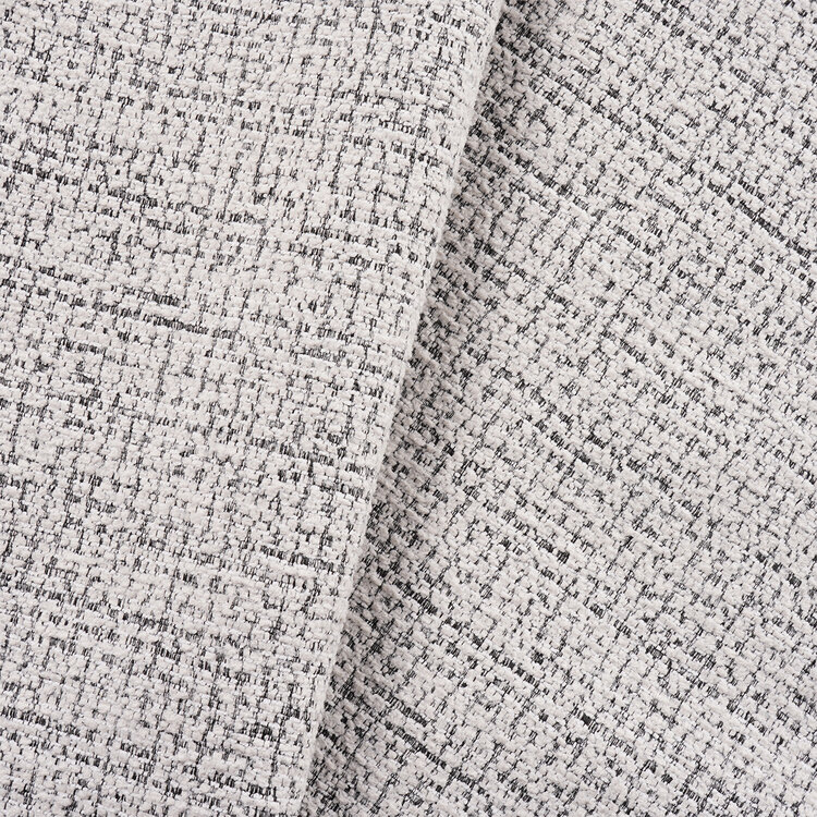 Barhocker Odin Stoff meliert off white/schwarz 63-83 cm