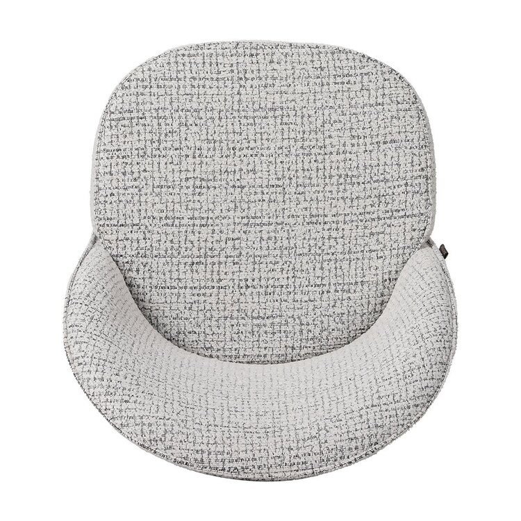 Barhocker Odin Stoff meliert off white/schwarz 63-83 cm