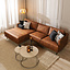 Ecksofa Denver Leder cognac links