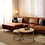 Ecksofa Denver Leder cognac links