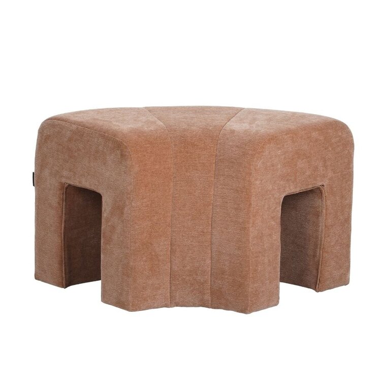 Modularer Eckhocker Seth Chenille terrakotta