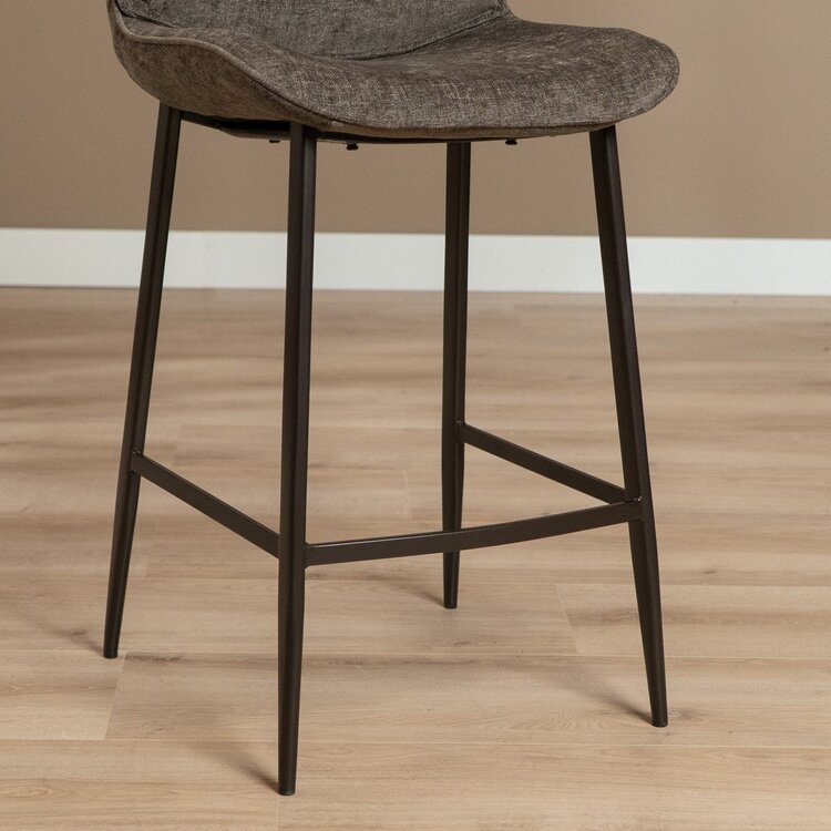 Barhocker Trevi Samt braun 68 cm