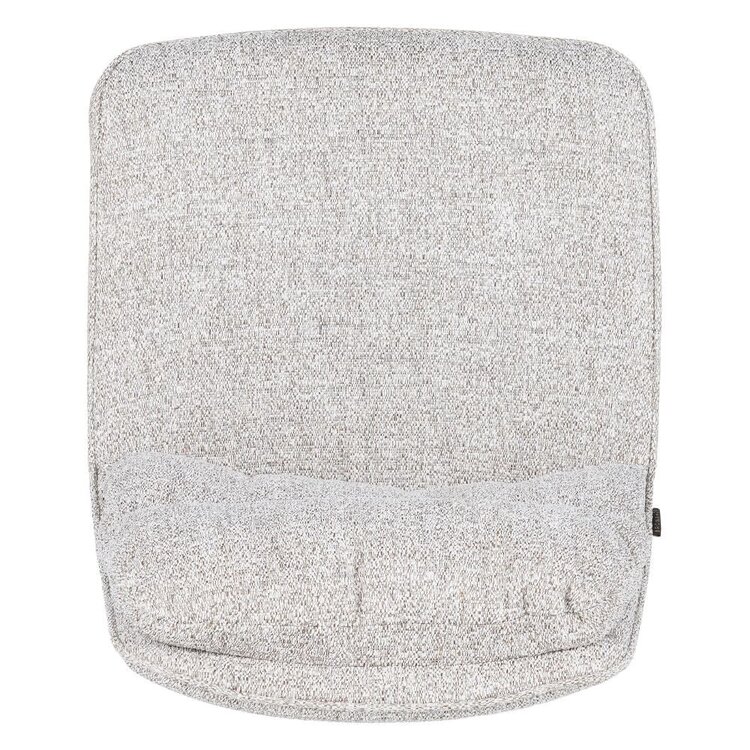 Barhocker Trevi Stoff offwhite/braun 68 cm