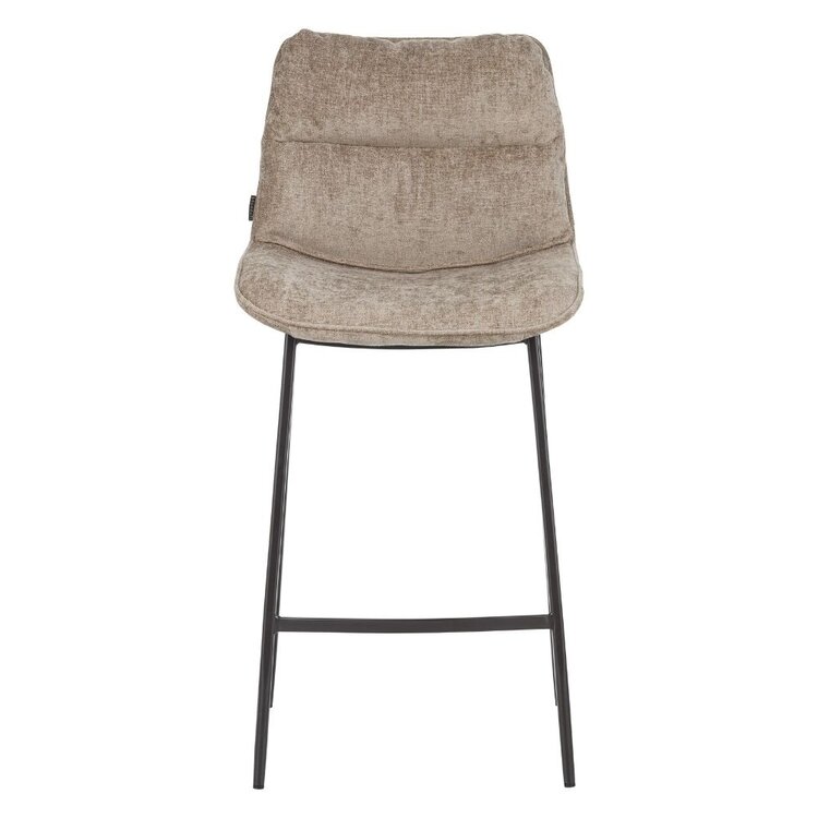 Barhocker Trevi Samt taupe 68 cm