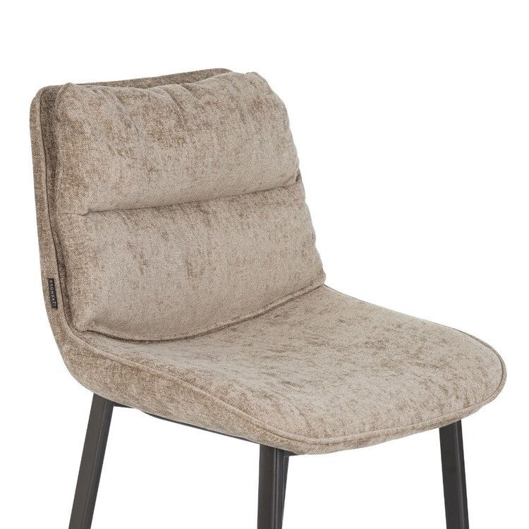 Barhocker Trevi Samt taupe 68 cm