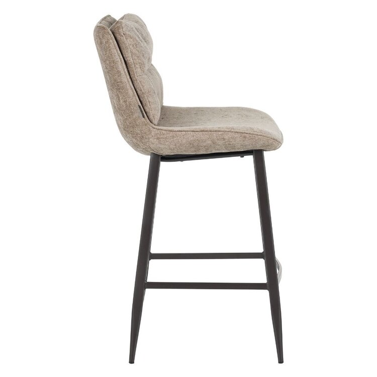 Barhocker Trevi Samt taupe 68 cm