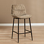Barhocker Trevi Samt taupe 68 cm